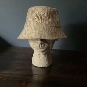 Dior Monogram Tan Bucket Hat